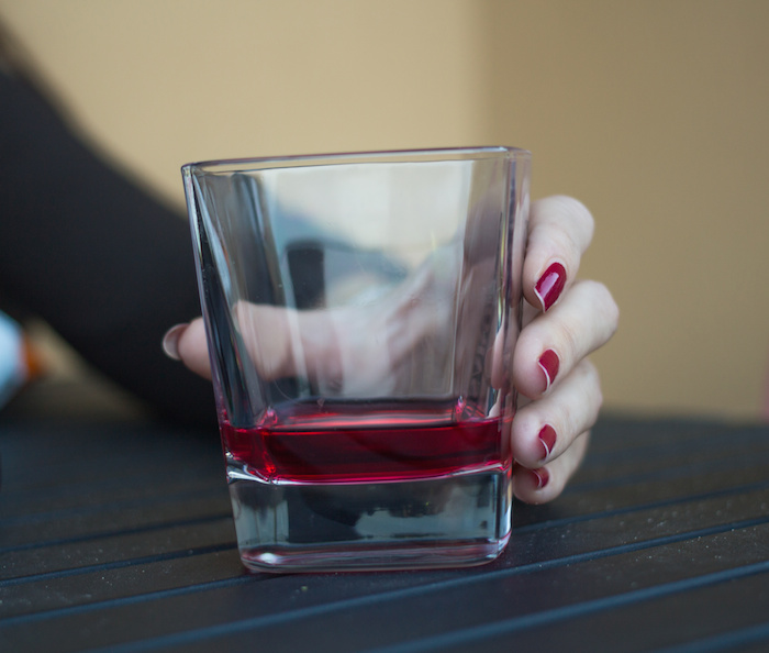 Holding Drink