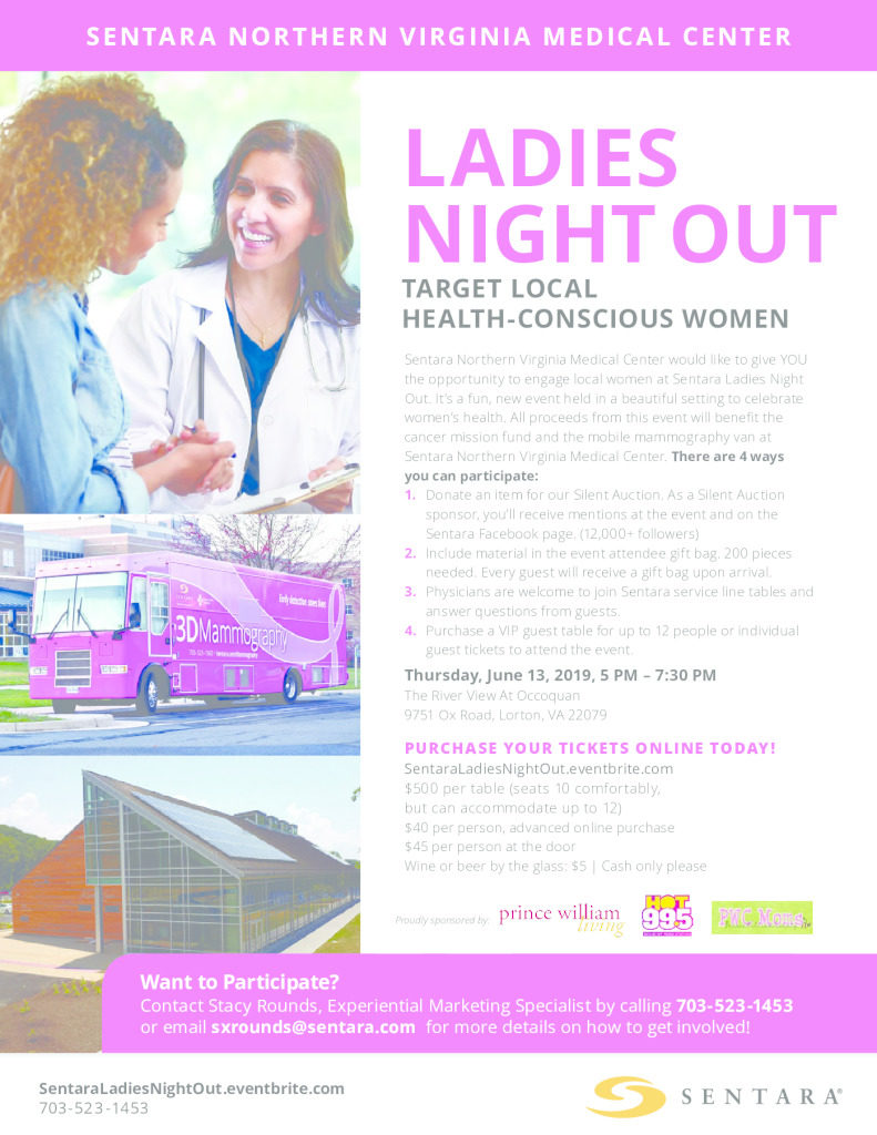 thumbnail of Sentara Ladies Night Out – join us