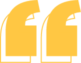 Decorative yellow quotation mark